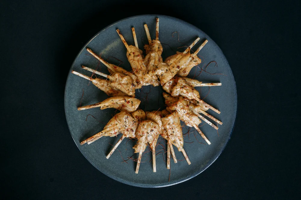 Hähnchen Sate Red Curry